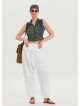White Bohemian Shalwar with Belt Detail and Pocket 4467